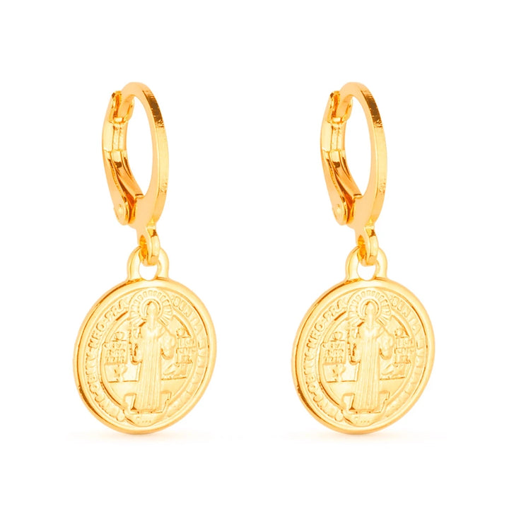 Brinco Argola com Medalha