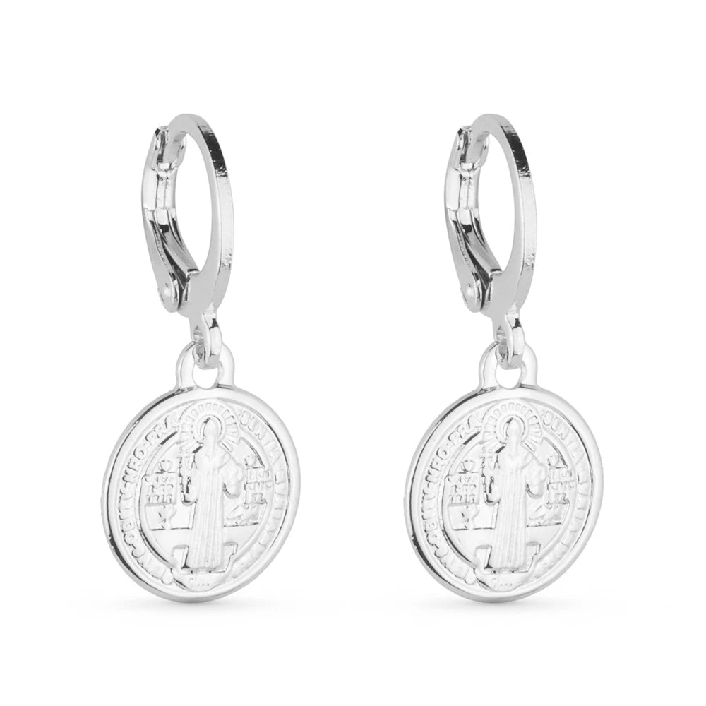 Brinco Argola com Medalha