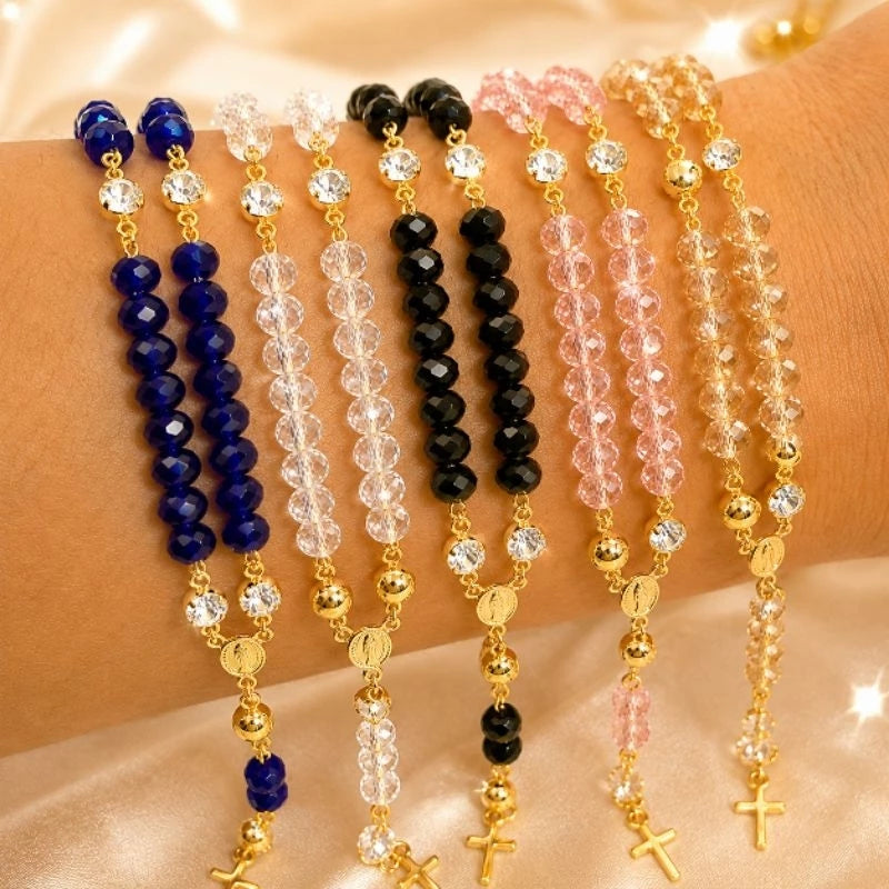 Pulseira Terço Cristal