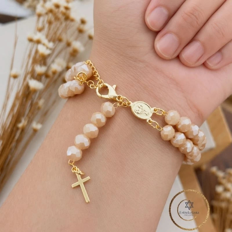 Pulseira Terço Cristal