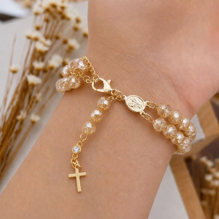 Pulseira Terço Cristal